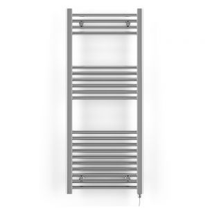 Terma Leo Chrome Electric Towel Rail with SIM Element 1200 x 500mm