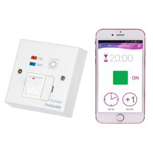 Terma White Fused Spur and WiFi Timer in One Device