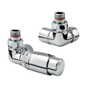 Zehnder Set 10 Chrome Corner Thermostatic Radiator Valves Left Handed