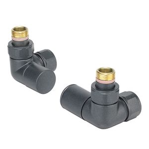 Zehnder Set 28 Volcanic Corner Manual Radiator Valves