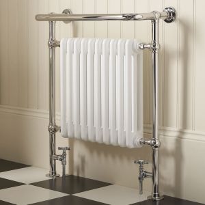 Zehnder Balmoral Chrome Traditional Towel Radiator 850 x 735mm