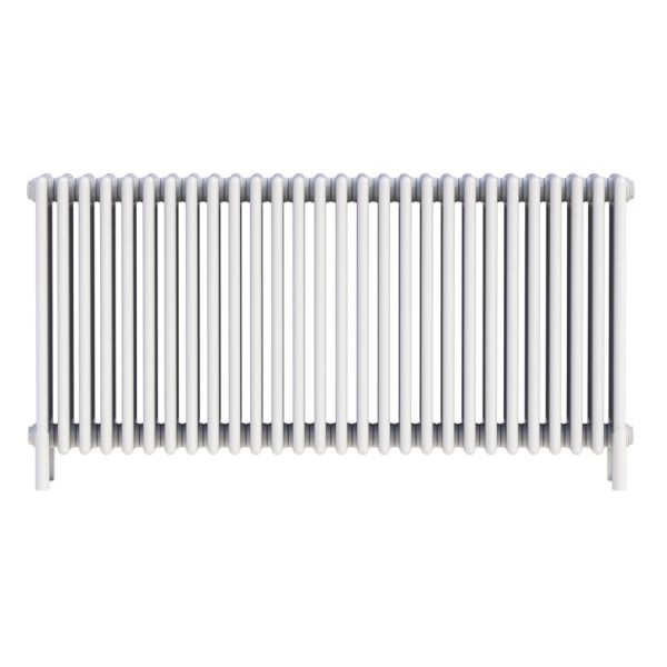 Zehnder Charleston White 4 Column Radiator with Feet 675 x 1314mm