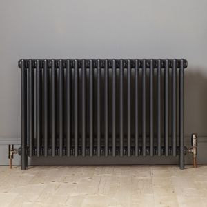 Zehnder Charleston Anthracite 4 Column Radiator with Feet 575 x 854mm