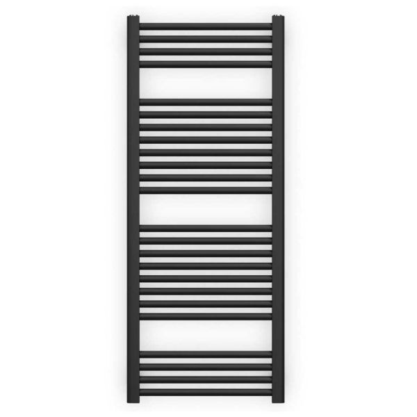 Zehnder Deline Matt Black Towel Rail 1226 x 500mm