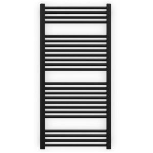 Zehnder Deline Matt Black Towel Rail 1226 x 600mm