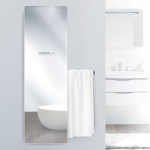 Zehnder Deseo Verso Mirrored Glass Electric Radiator 1500 x 475mm