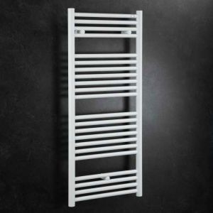 Zehnder Klaro Quartz White Towel Rail 1466 x 600mm