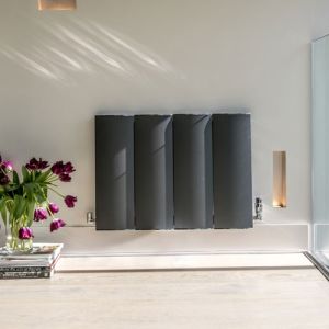 Zehnder Lissett Volcanic Aluminium Designer Radiator 590 x 1207mm