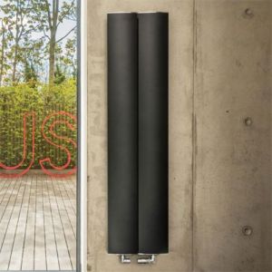 Zehnder Lissett Volcanic Aluminium Designer Radiator 1590 x 401mm