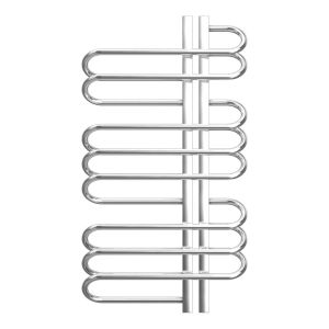 Zehnder Orbit Left Hand Stainless Steel Designer Towel Rail 900 x 500mm