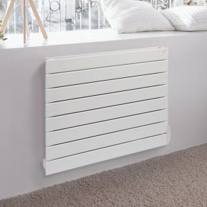 Zehnder Roda Horizontal White Single Panel Steel Designer Radiator 592 x 600mm