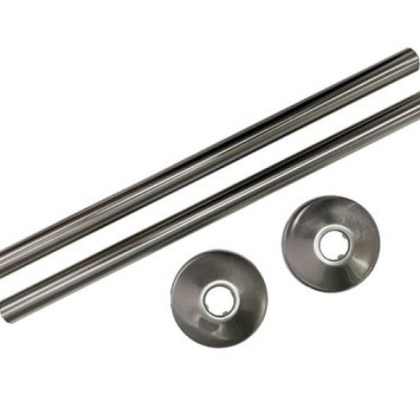 Zehnder Brushed Steel Pipe Kit 300mm